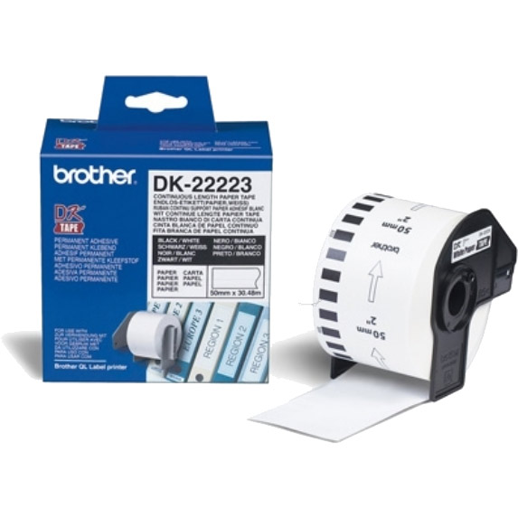 Brother DK-22223 Endlosetiketten  schwarz auf weiß @dk-22223 - large